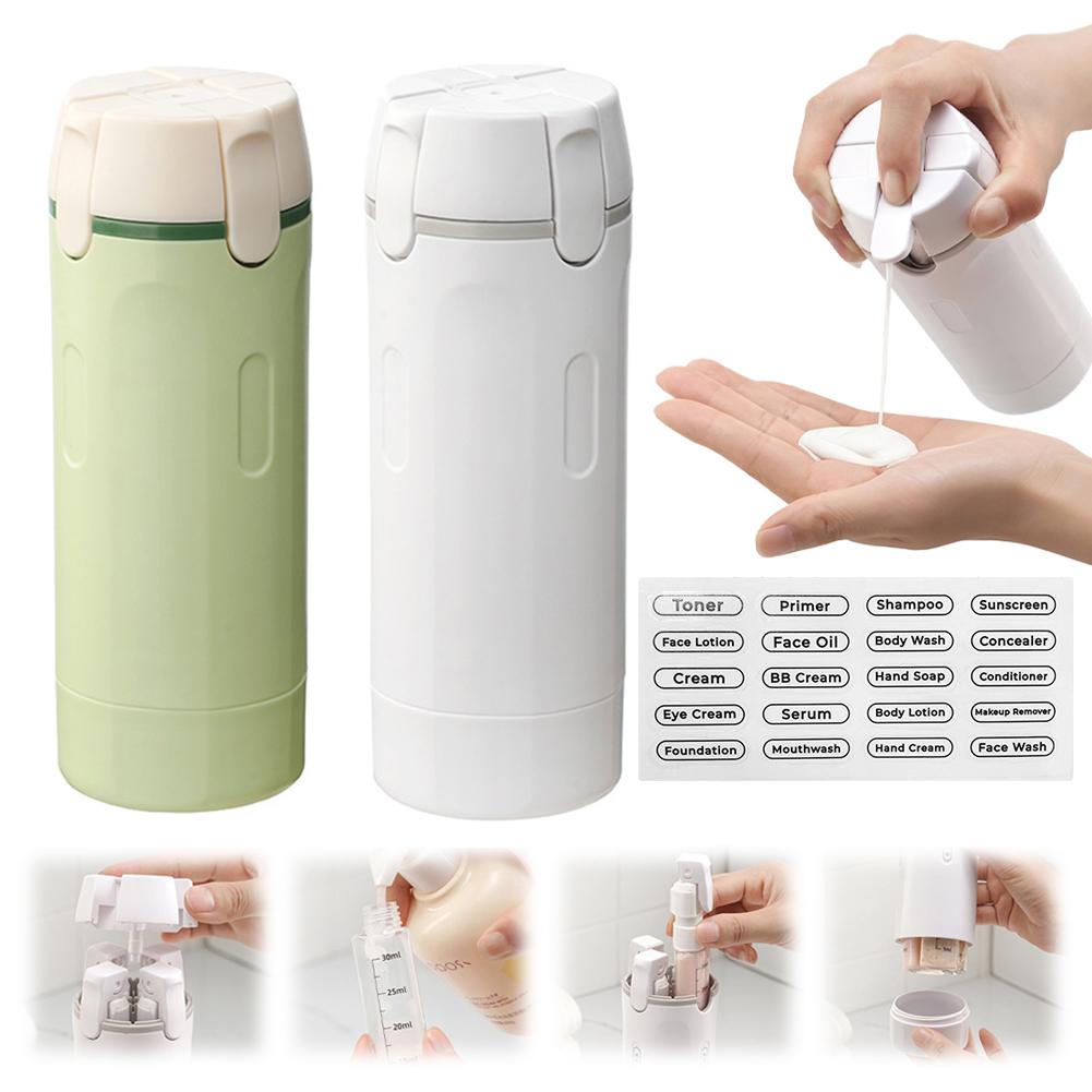 Envase 4 en 1 para Viaje – Portátil y Antiderrames